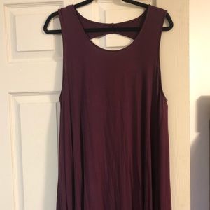 SIZE L Burgundy American Eagle Tank Dress
